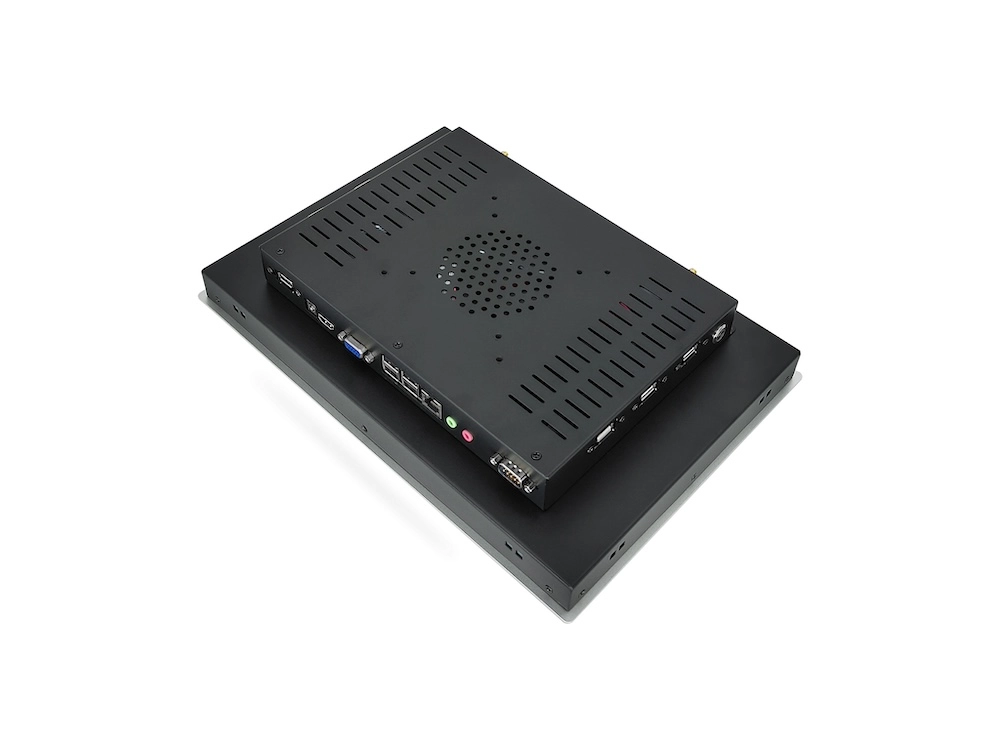 BaseIPC industrial panel PC rear I/O ports